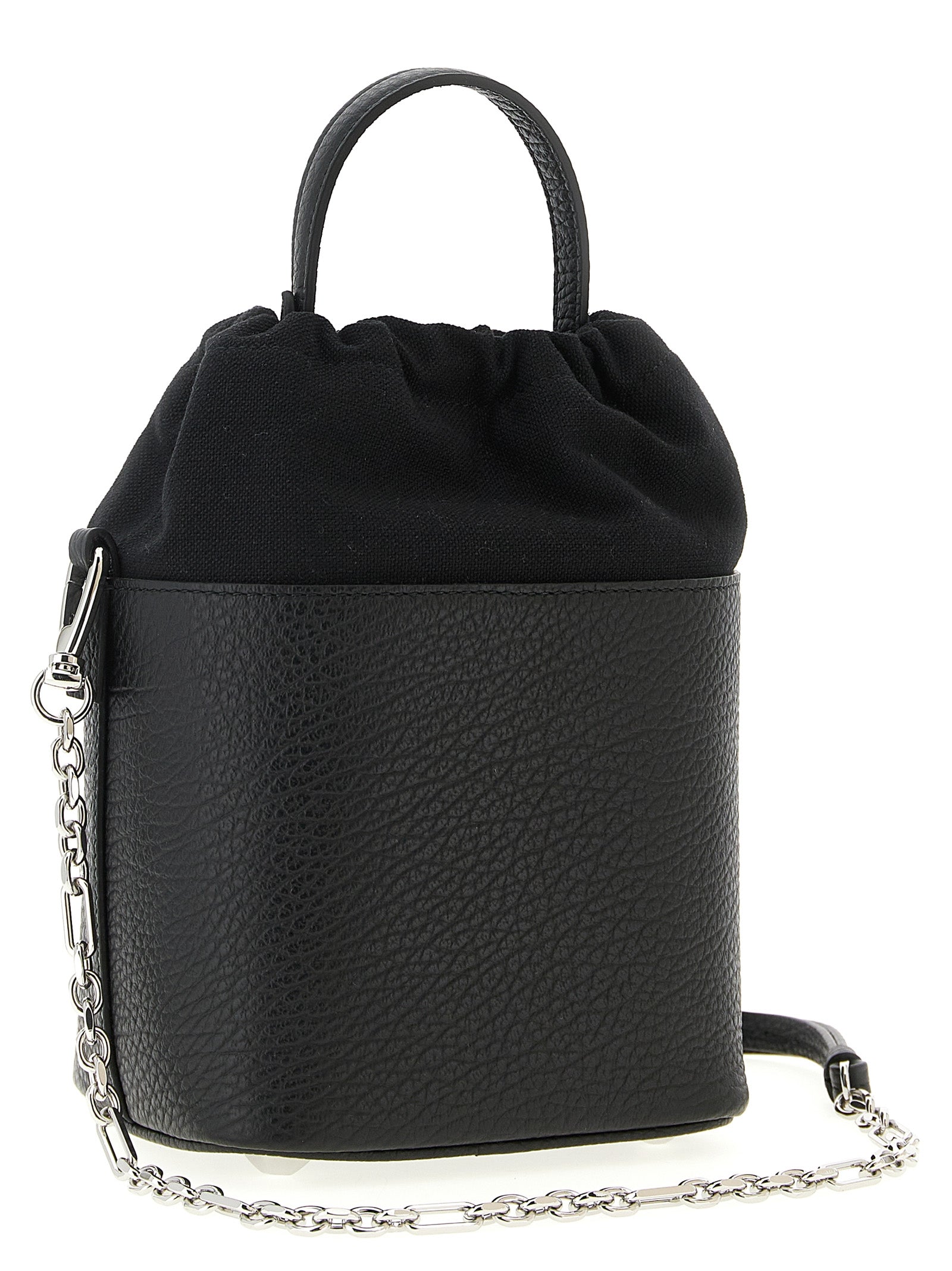 Schwarze Kalbsleder-Umhängetasche Maison Margiela