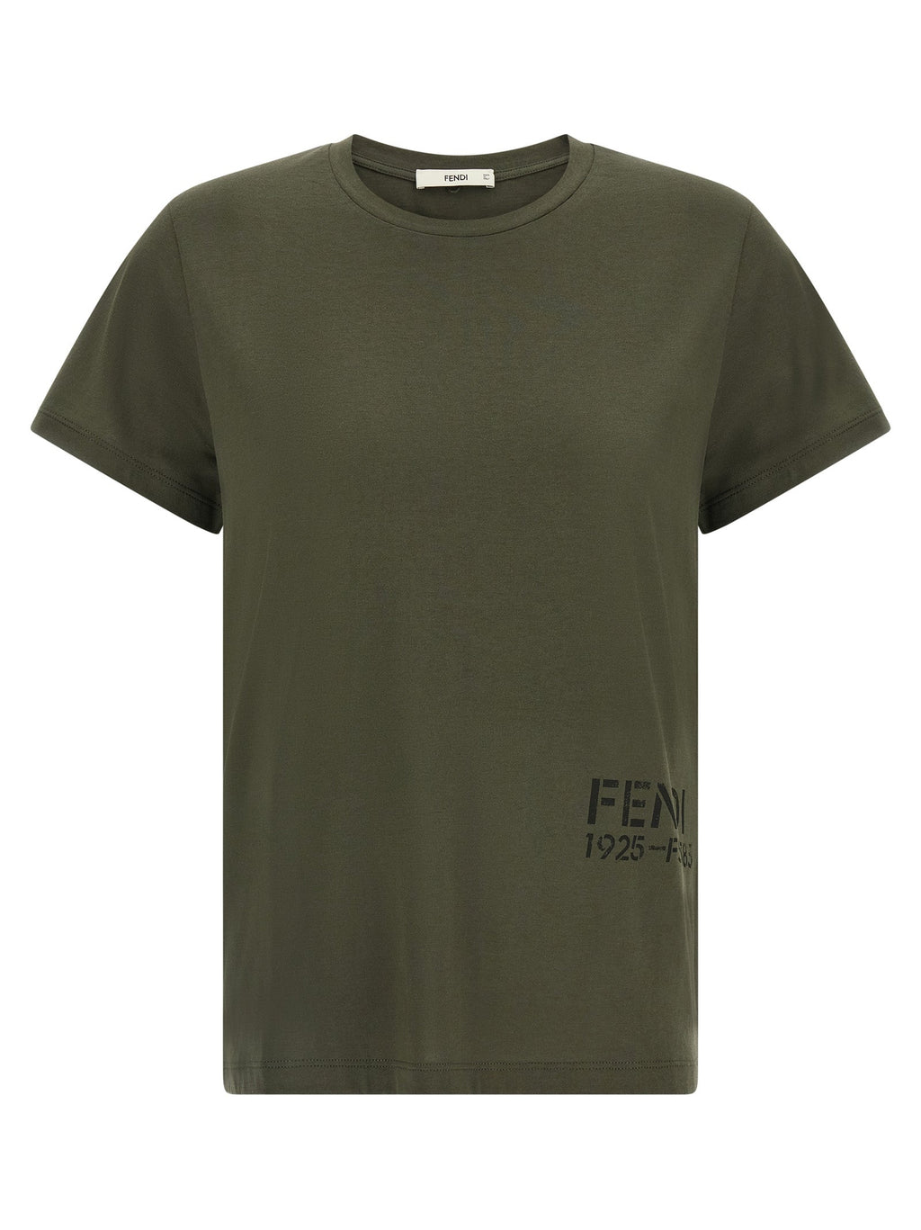Bicolor Cotton T-Shirt Fendi