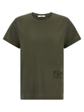 Bicolor Cotton T-Shirt Fendi