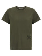 Bicolor Cotton T-Shirt Fendi