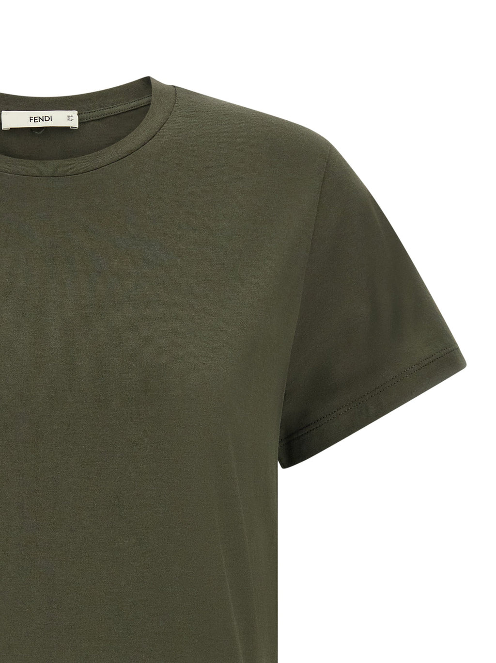 Bicolor Cotton T-Shirt Fendi