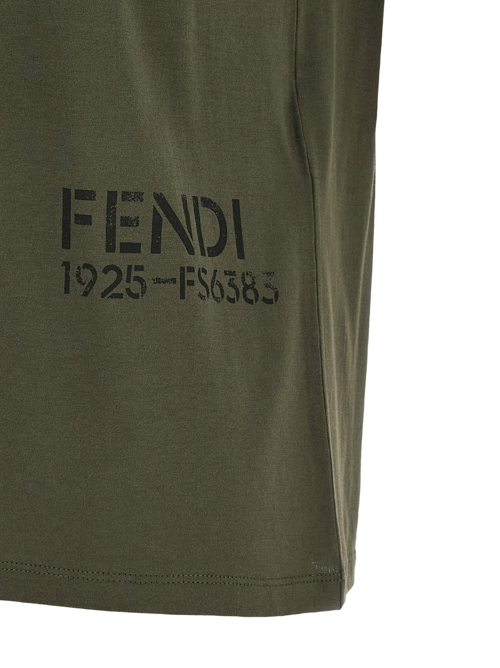 Bicolor Cotton T-Shirt Fendi