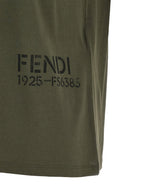 Bicolor Cotton T-Shirt Fendi