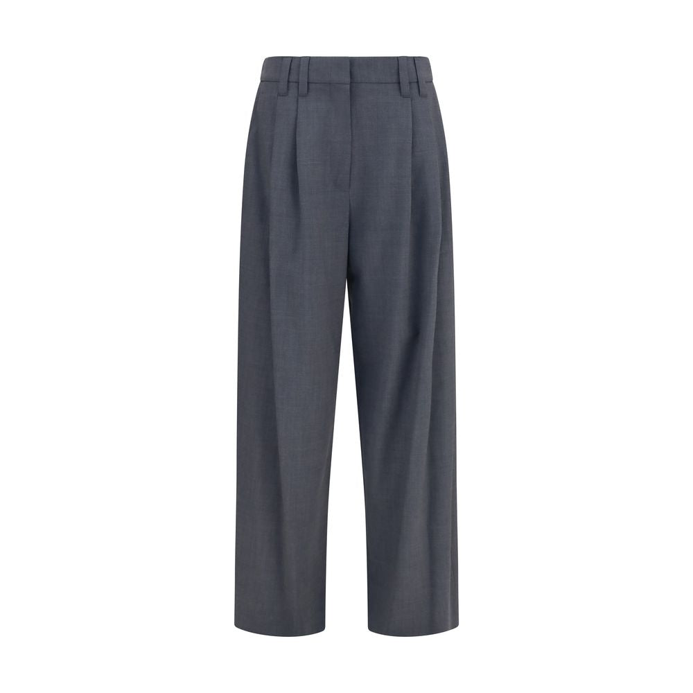 Graue Hose aus Wolle Ovis Aries Brunello Cucinelli