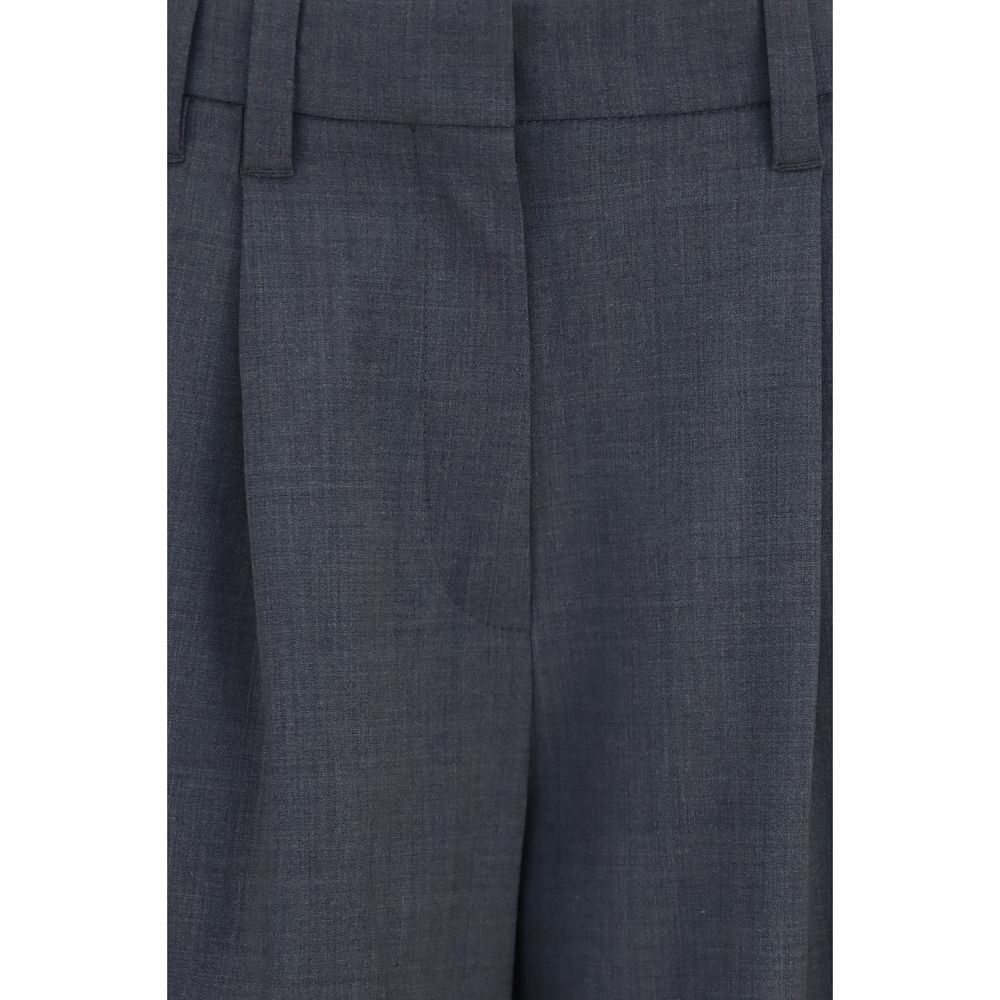 Graue Hose aus Wolle Ovis Aries Brunello Cucinelli