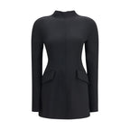 Schwarzes Polyamid-Freizeitkleid Max Mara