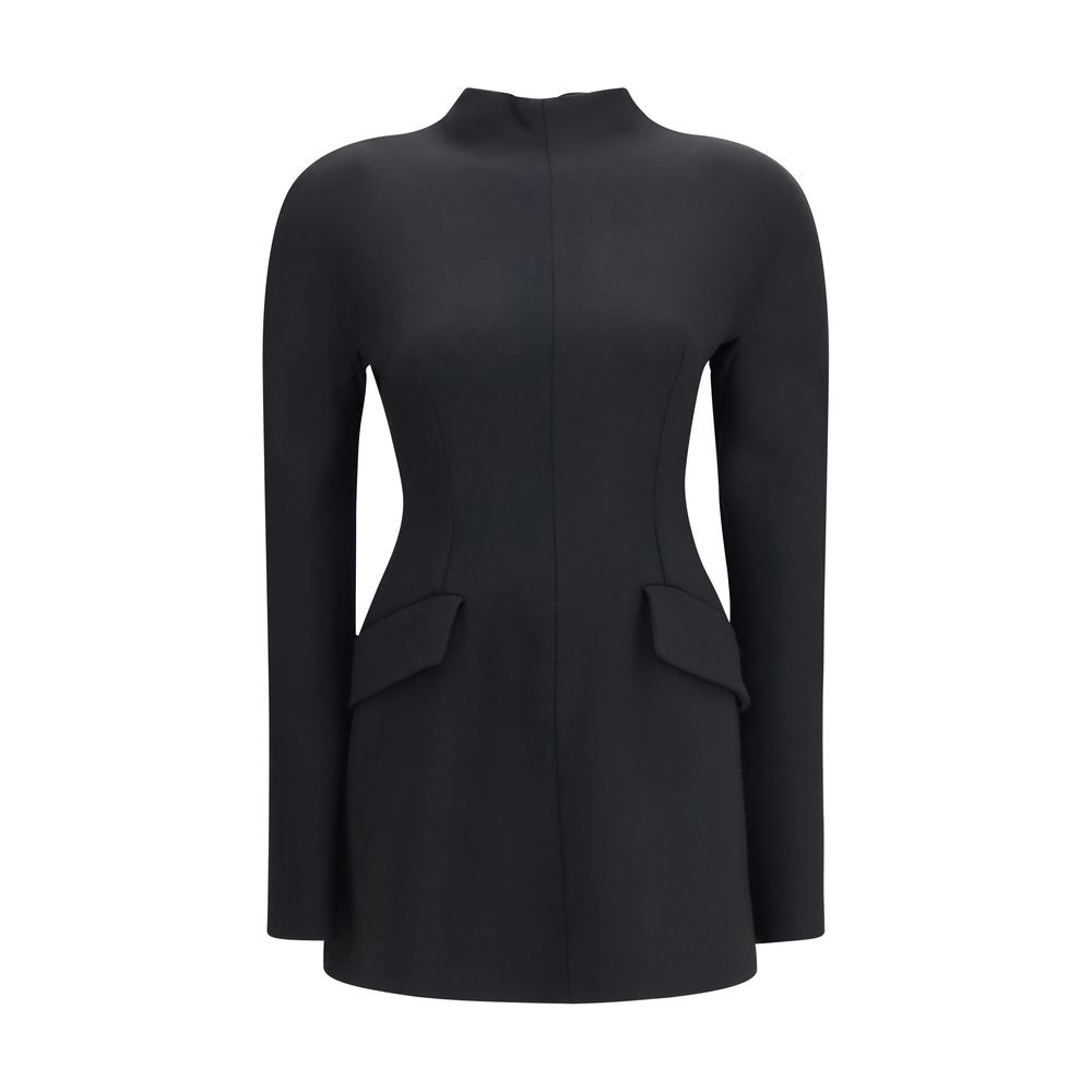 Schwarzes Polyamid-Freizeitkleid Max Mara