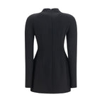 Schwarzes Polyamid-Freizeitkleid Max Mara