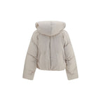 Graue Polyamid-Jacke in voller Länge Max Mara