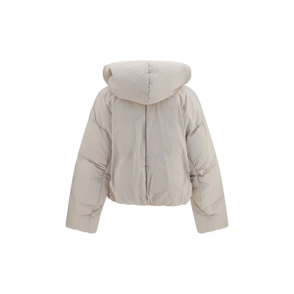 Graue Polyamid-Jacke in voller Länge Max Mara