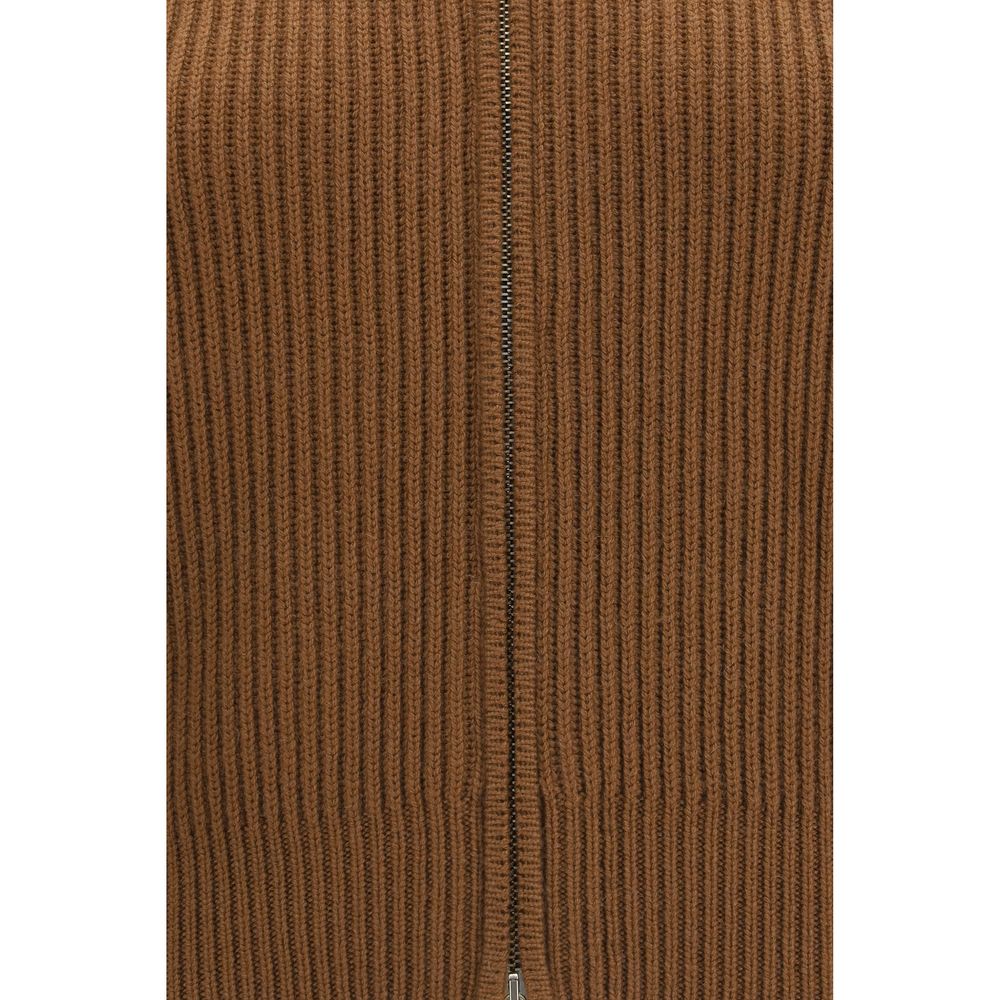 Brauner Woll Cardigan Oves Aries Max Mara