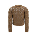 Brauner Alpaka Vicugna Pacos Cardigan Max Mara