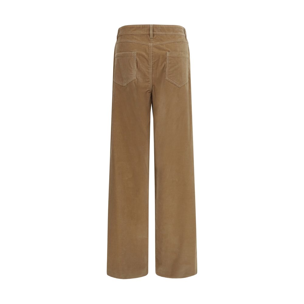 Braune Baumwollhose für die Freizeit Max Mara
