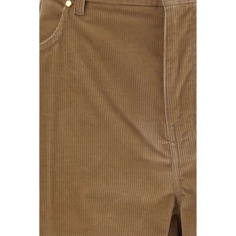 Braune Baumwollhose für die Freizeit Max Mara