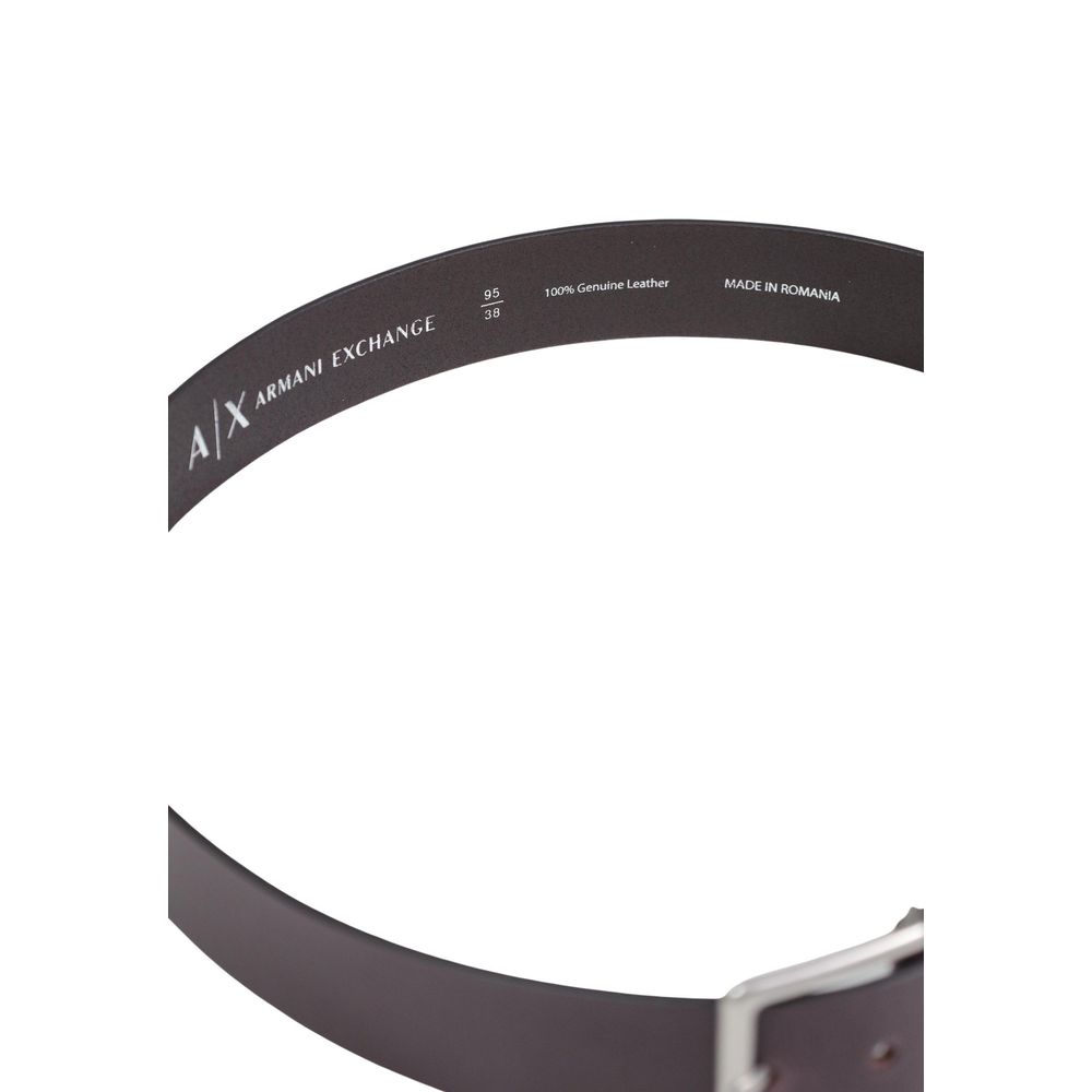 Brauner Ledergürtel Regular Fit Armani Exchange