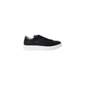 Schwarze Leder Low-Top-Sneaker Armani Exchange
