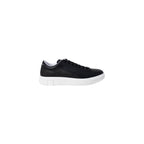 Schwarze Leder Low-Top-Sneaker Armani Exchange