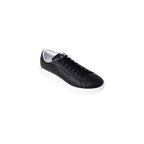 Schwarze Leder Low-Top-Sneaker Armani Exchange