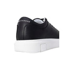 Schwarze Leder Low-Top-Sneaker Armani Exchange
