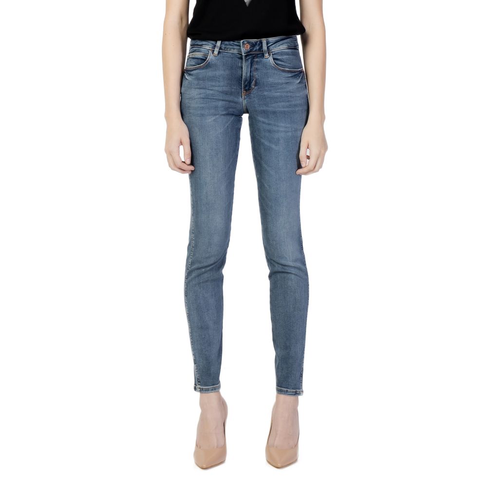 Blaue Baumwoll-Skinny-Jeans Guess