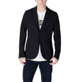 Schwarzer Baumwollblazer Armani Exchange