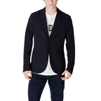 Schwarzer Baumwollblazer Armani Exchange