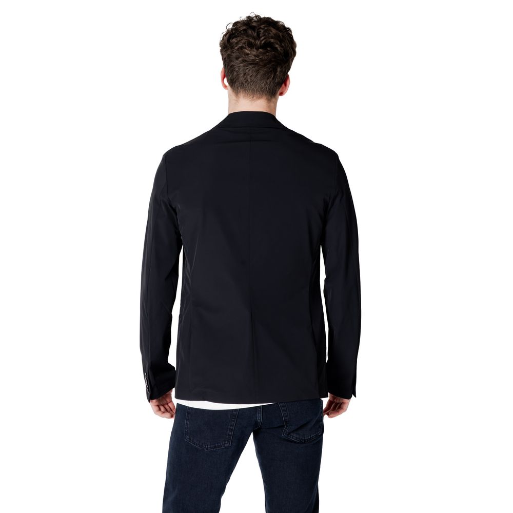 Schwarzer Baumwollblazer Armani Exchange