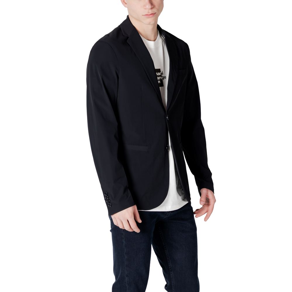 Schwarzer Baumwollblazer Armani Exchange