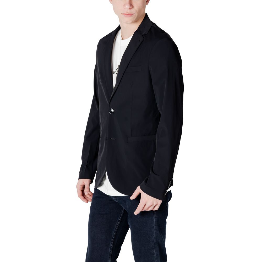 Schwarzer Baumwollblazer Armani Exchange