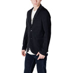 Schwarzer Baumwollblazer Armani Exchange