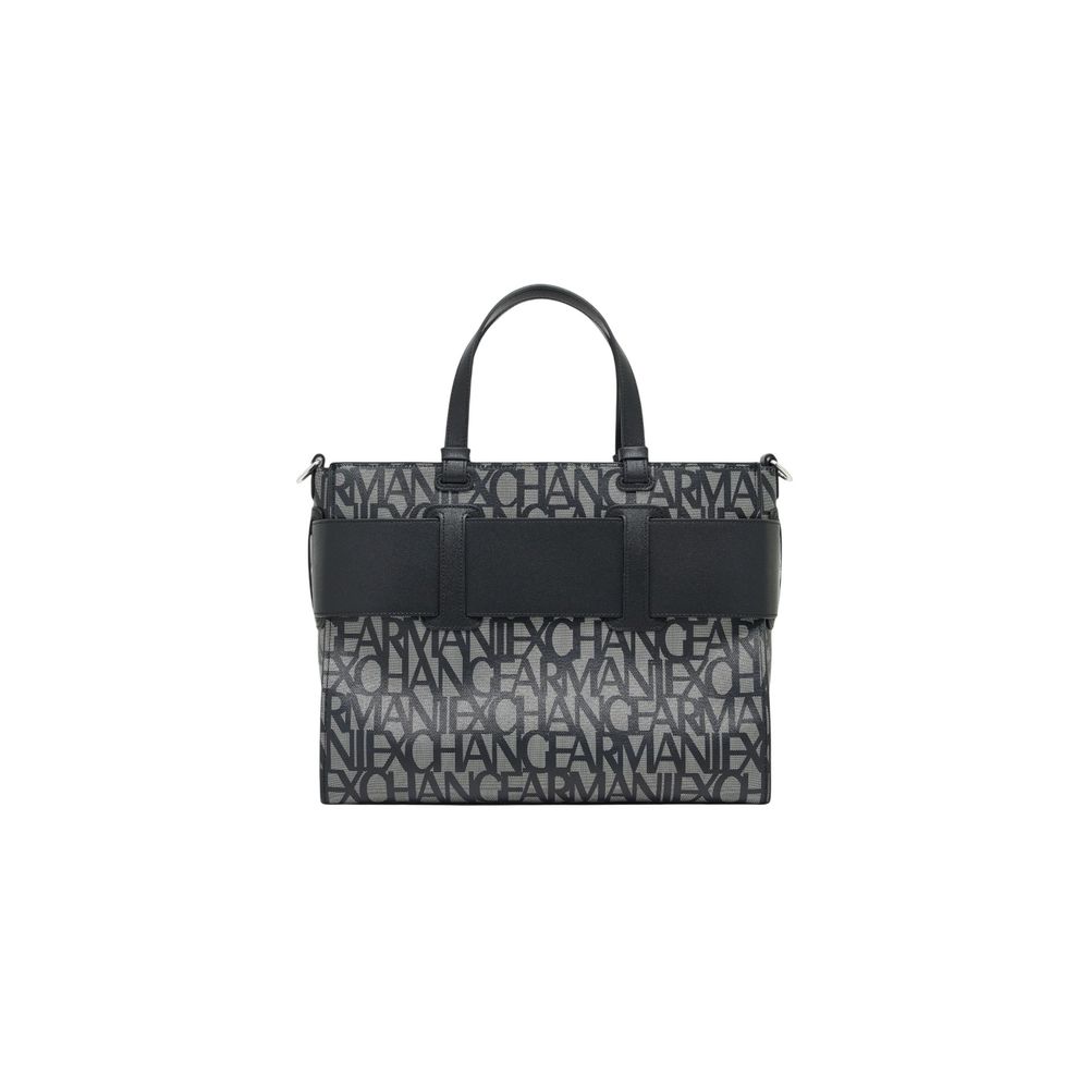 Schwarze Baumwoll-Handtasche Armani Exchange