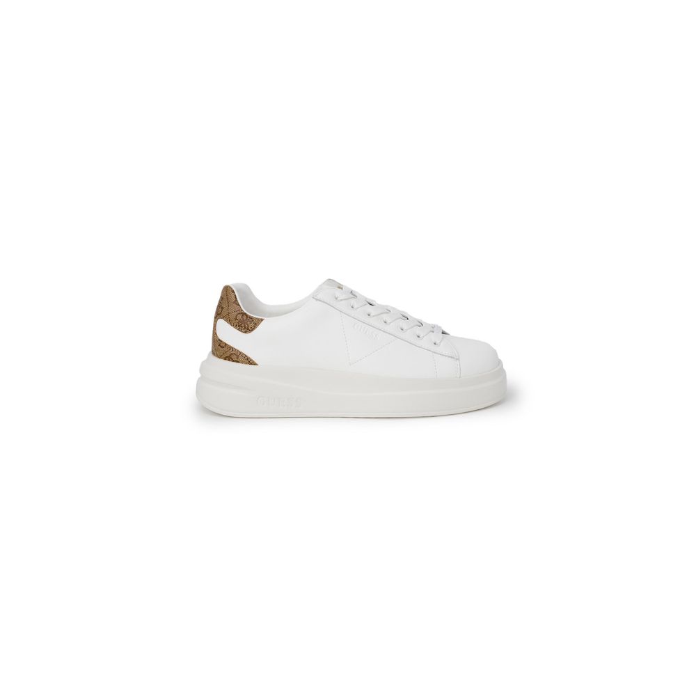 Weiße Low-Top-Sneaker aus Polyethylen Guess