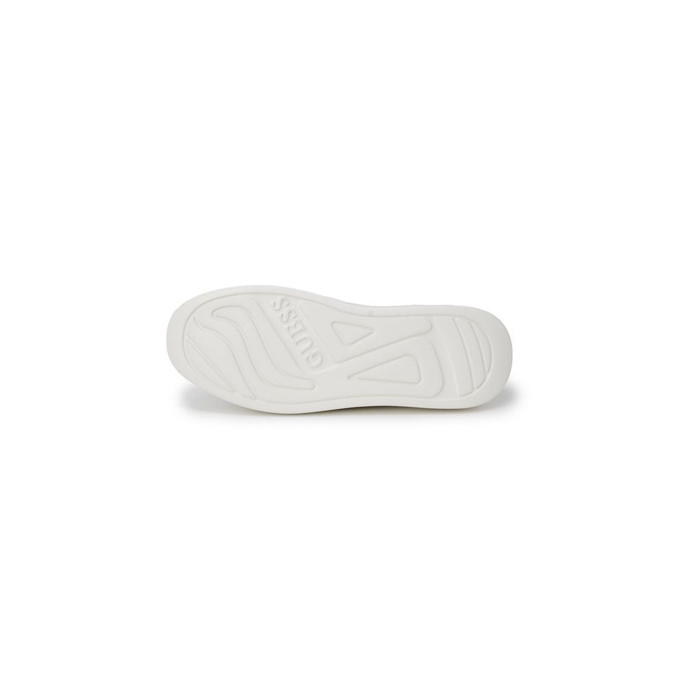 Weiße Low-Top-Sneaker aus Polyethylen Guess