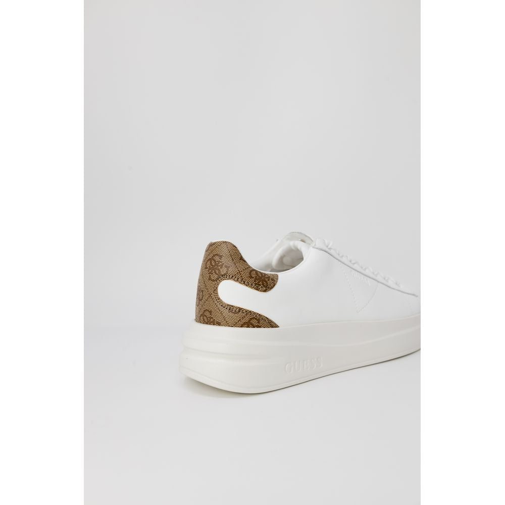 Weiße Low-Top-Sneaker aus Polyethylen Guess