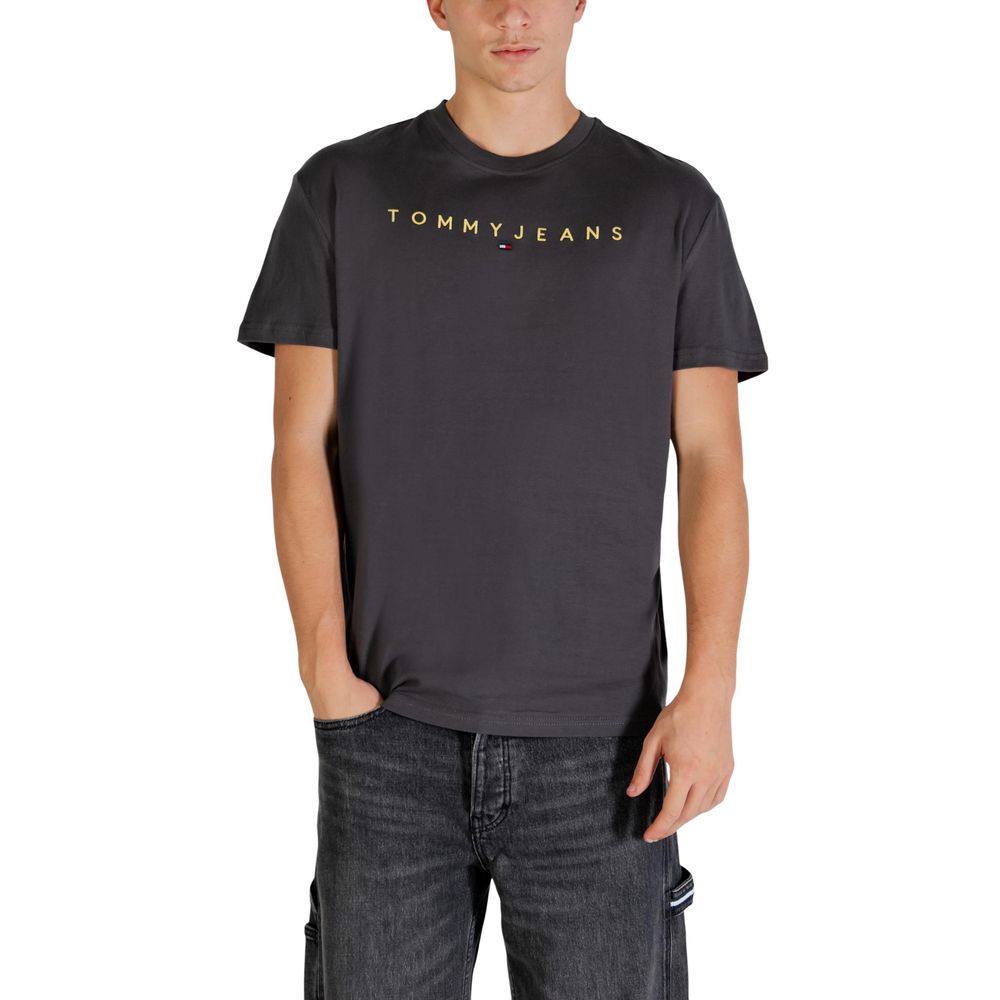 Graues T-Shirt aus recycelter Baumwolle Tommy Hilfiger Jeans