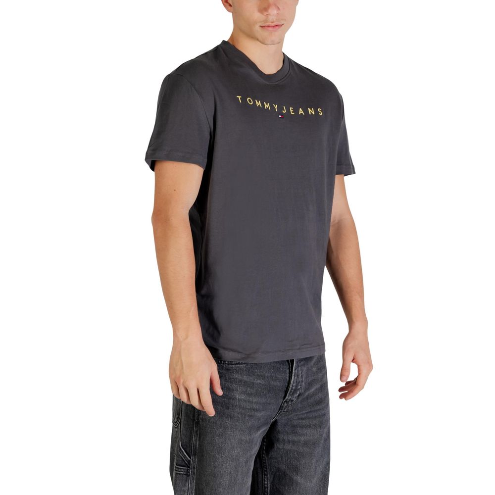 Graues T-Shirt aus recycelter Baumwolle Tommy Hilfiger Jeans
