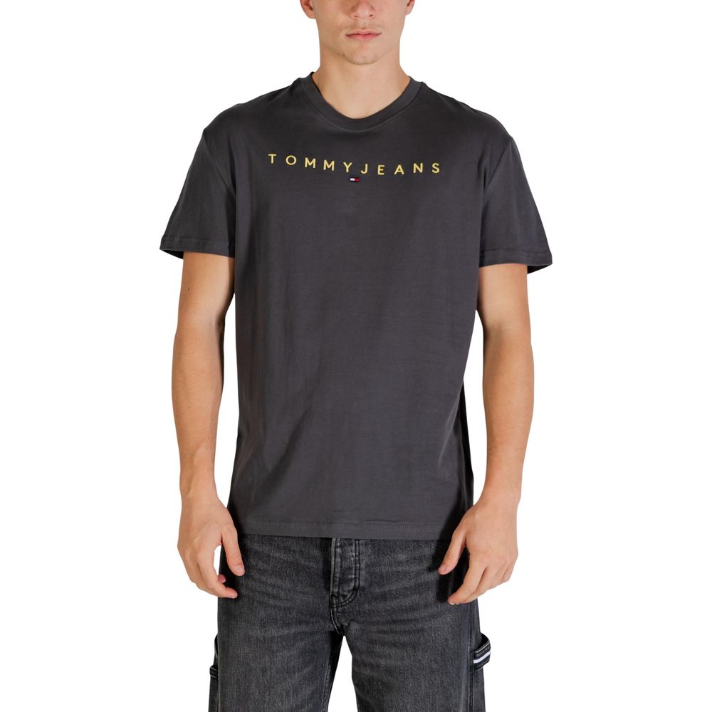 Graues T-Shirt aus recycelter Baumwolle Tommy Hilfiger Jeans