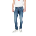 Blaue Baumwoll-Skinny-Jeans Guess