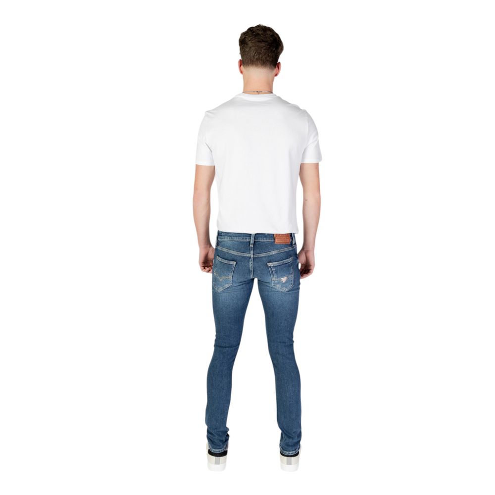 Blaue Baumwoll-Skinny-Jeans Guess