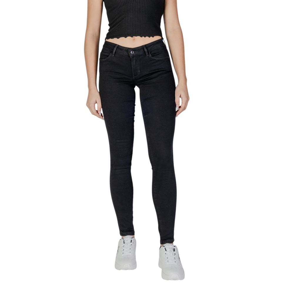 Schwarze Skinny Jeans aus Baumwolle Guess