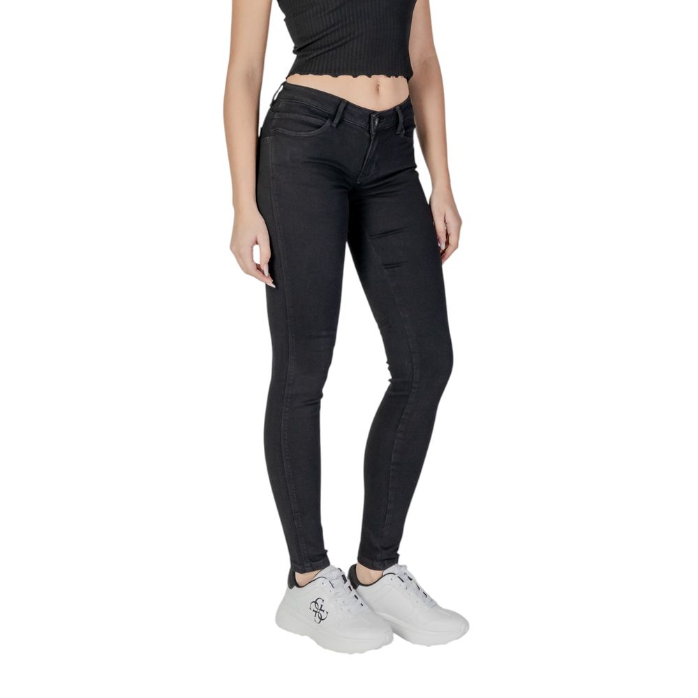 Schwarze Skinny Jeans aus Baumwolle Guess