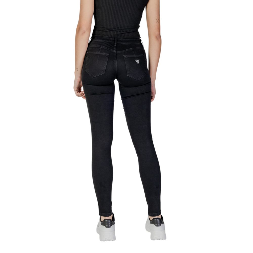 Schwarze Skinny Jeans aus Baumwolle Guess