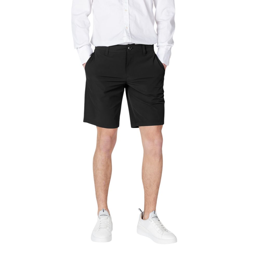 Schwarze Polyamid-Bermudashorts Armani Exchange