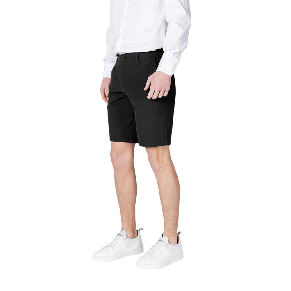Schwarze Polyamid-Bermudashorts Armani Exchange
