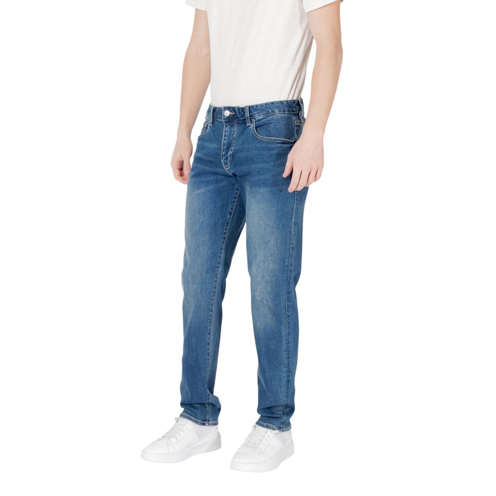 Blaue Baumwoll-Skinny-Jeans Armani Exchange