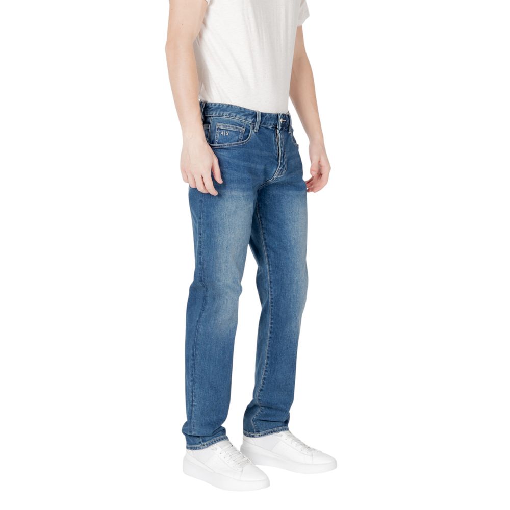Blaue Baumwoll-Skinny-Jeans Armani Exchange