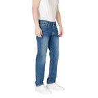 Blaue Baumwoll-Skinny-Jeans Armani Exchange