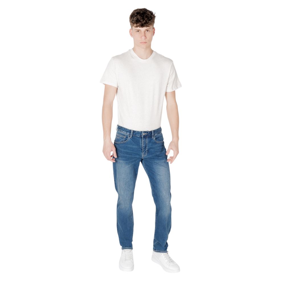 Blaue Baumwoll-Skinny-Jeans Armani Exchange