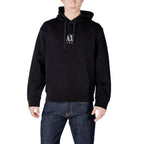 Schwarzer Baumwoll-Hoodie Armani Exchange