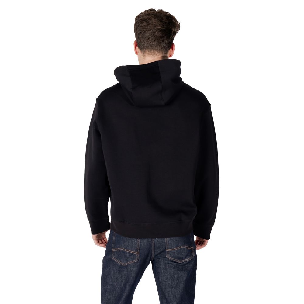 Schwarzer Baumwoll-Hoodie Armani Exchange